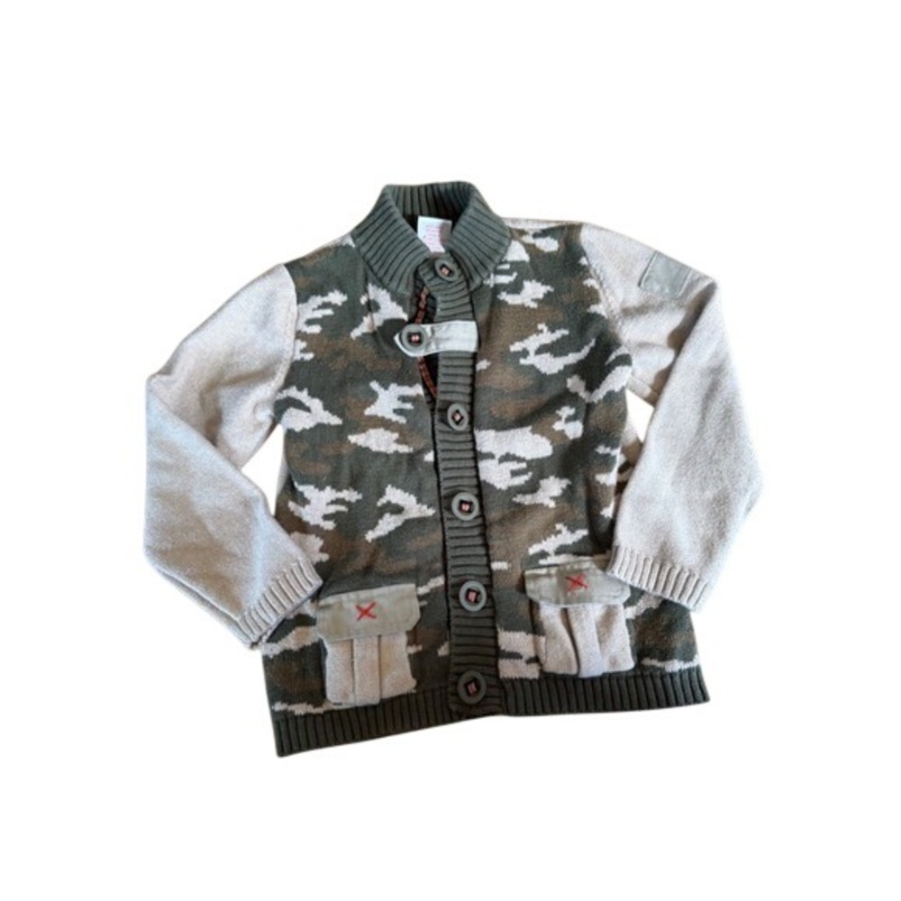 SKYR camo print button down cardigan youth sweater‎